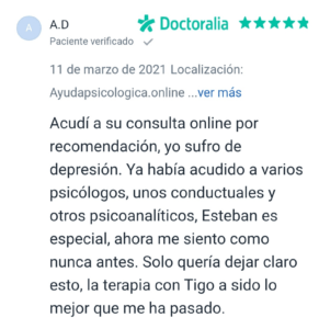 Psicólogo online reseña