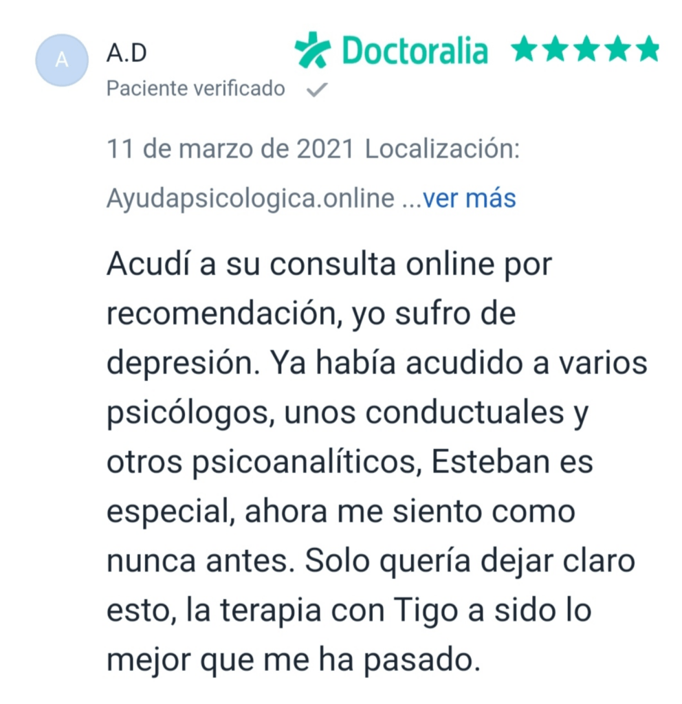 Psicólogo online reseña